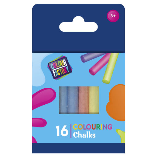 Picture of COLOUR FACTORY COLOURED CHALK 16 PACK